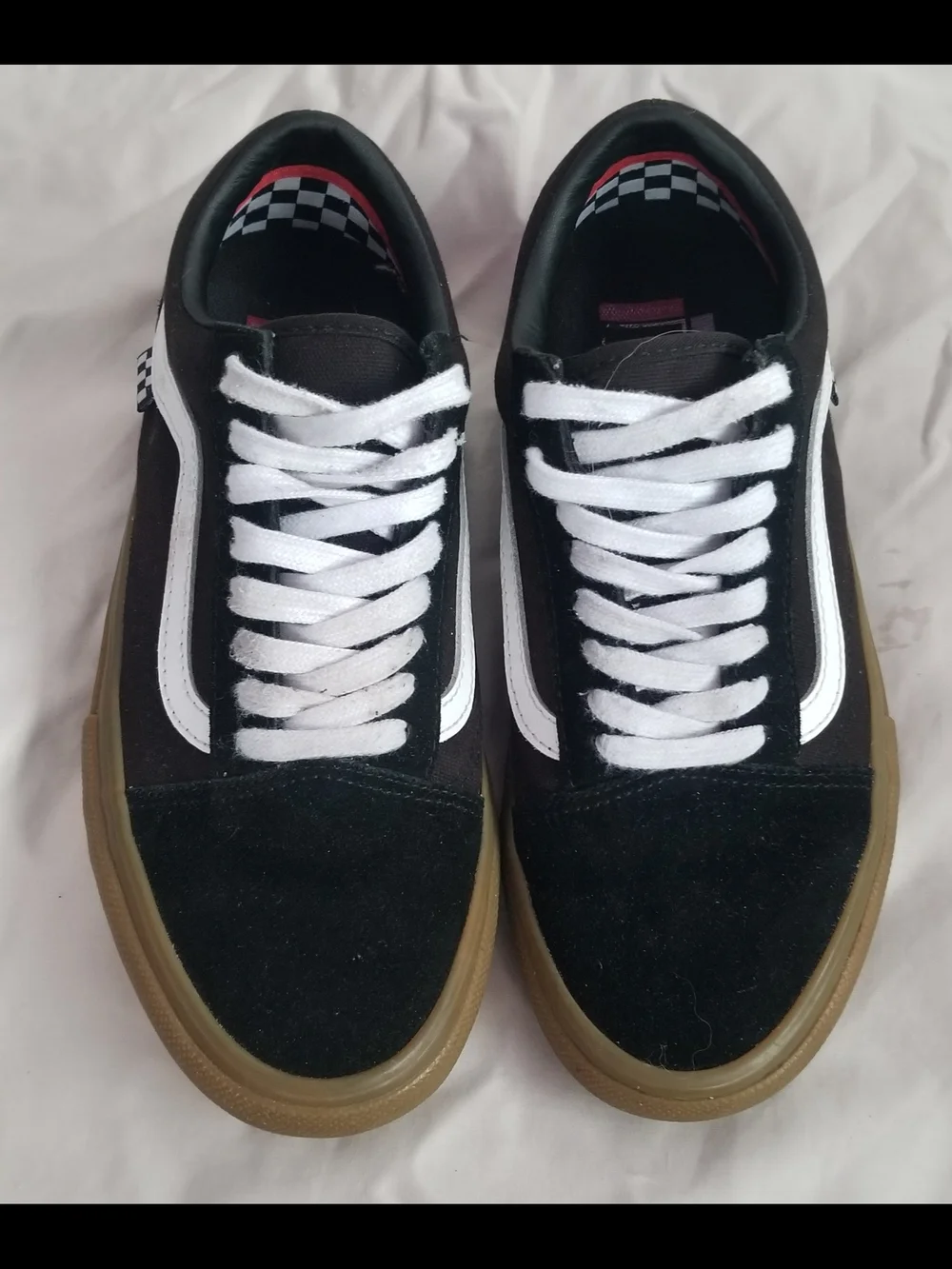 Vans Men's 7 Skate Old Skool Black and White Low-Top Sneakers -32